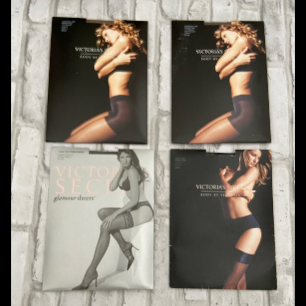 Set of four Victoria’s Secret hosiery size A